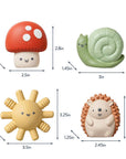 Itzy Squirt 4-Pack of Soft Bath Toys
