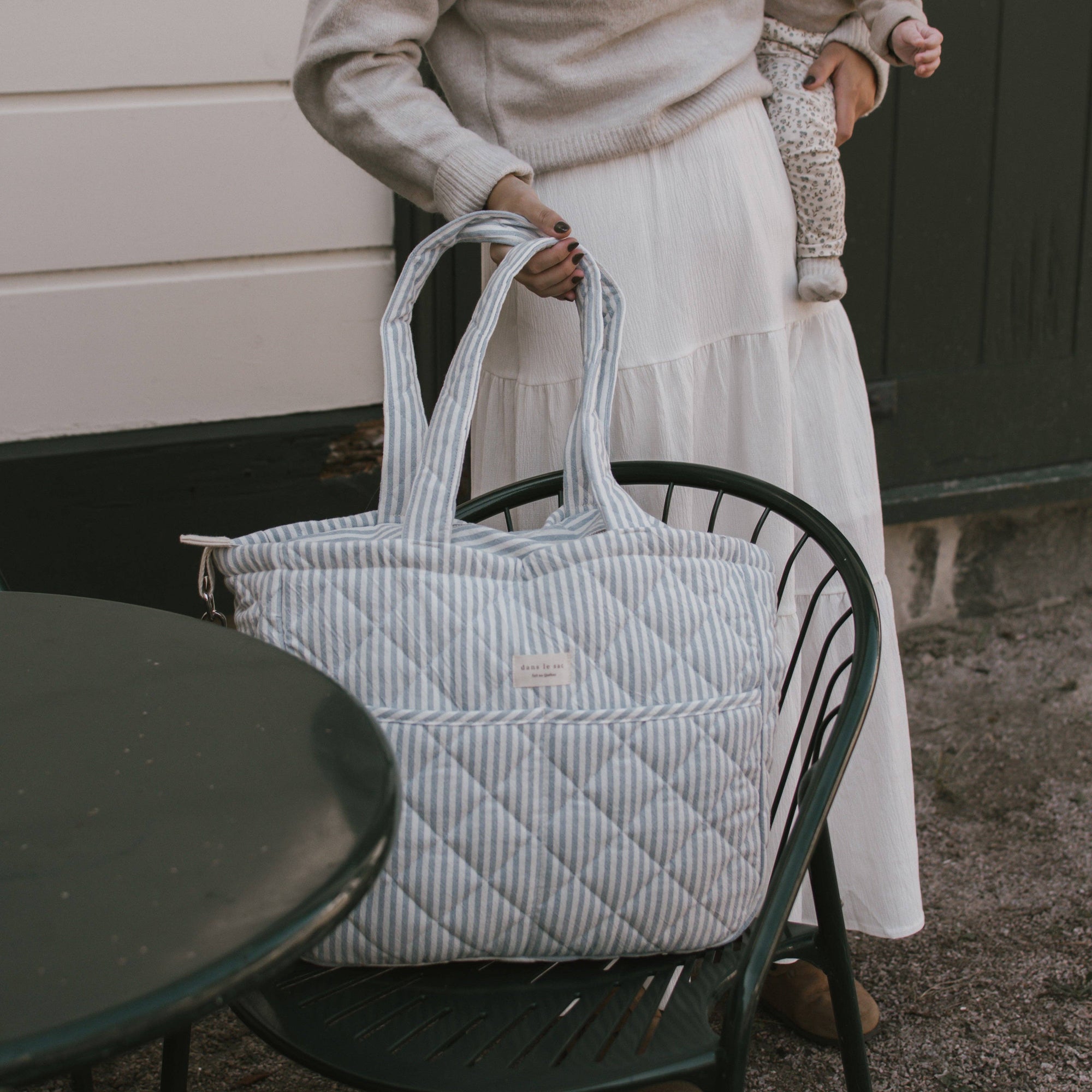 Diaper Bag | Pink Striped