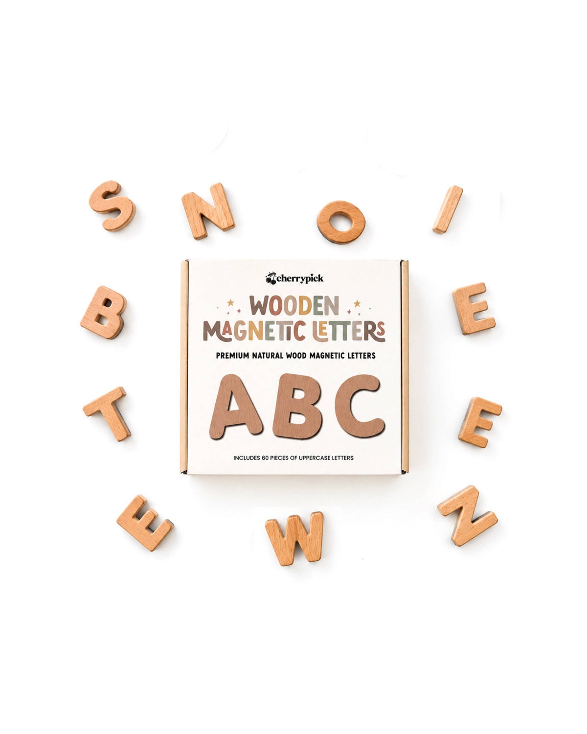 Wooden Magnetic Letters