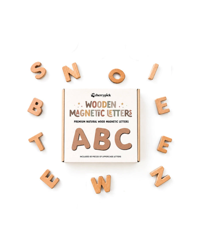 Wooden Magnetic Letters