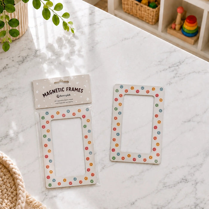 Magnetic Photo Frames | Rainbow Smileys
