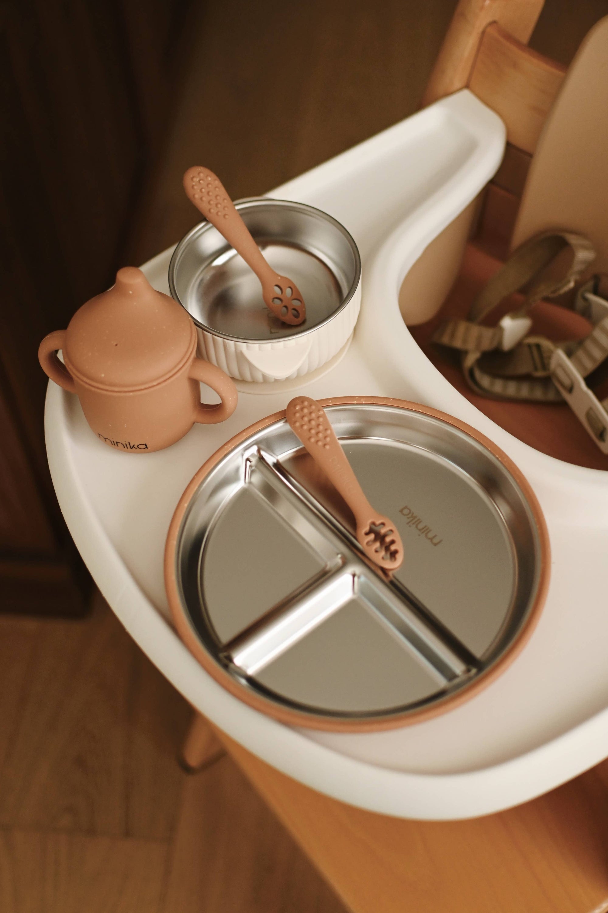 Stainless &amp; Silicone Suction Plate | Shell