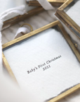 Mini Frame Christmas Ornament | Baby's First Christmas 2025