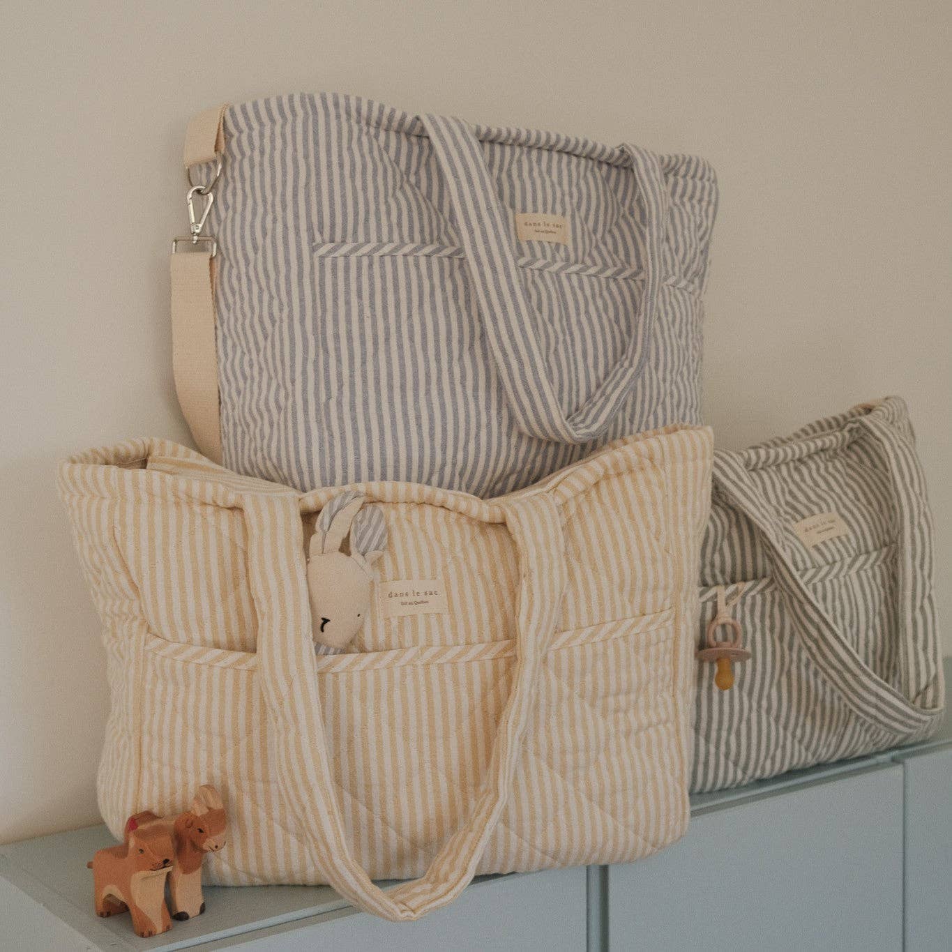 Diaper Bag | Blue Striped