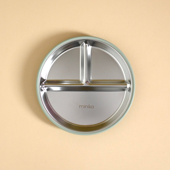 Stainless & Silicone Suction Plate | Sage