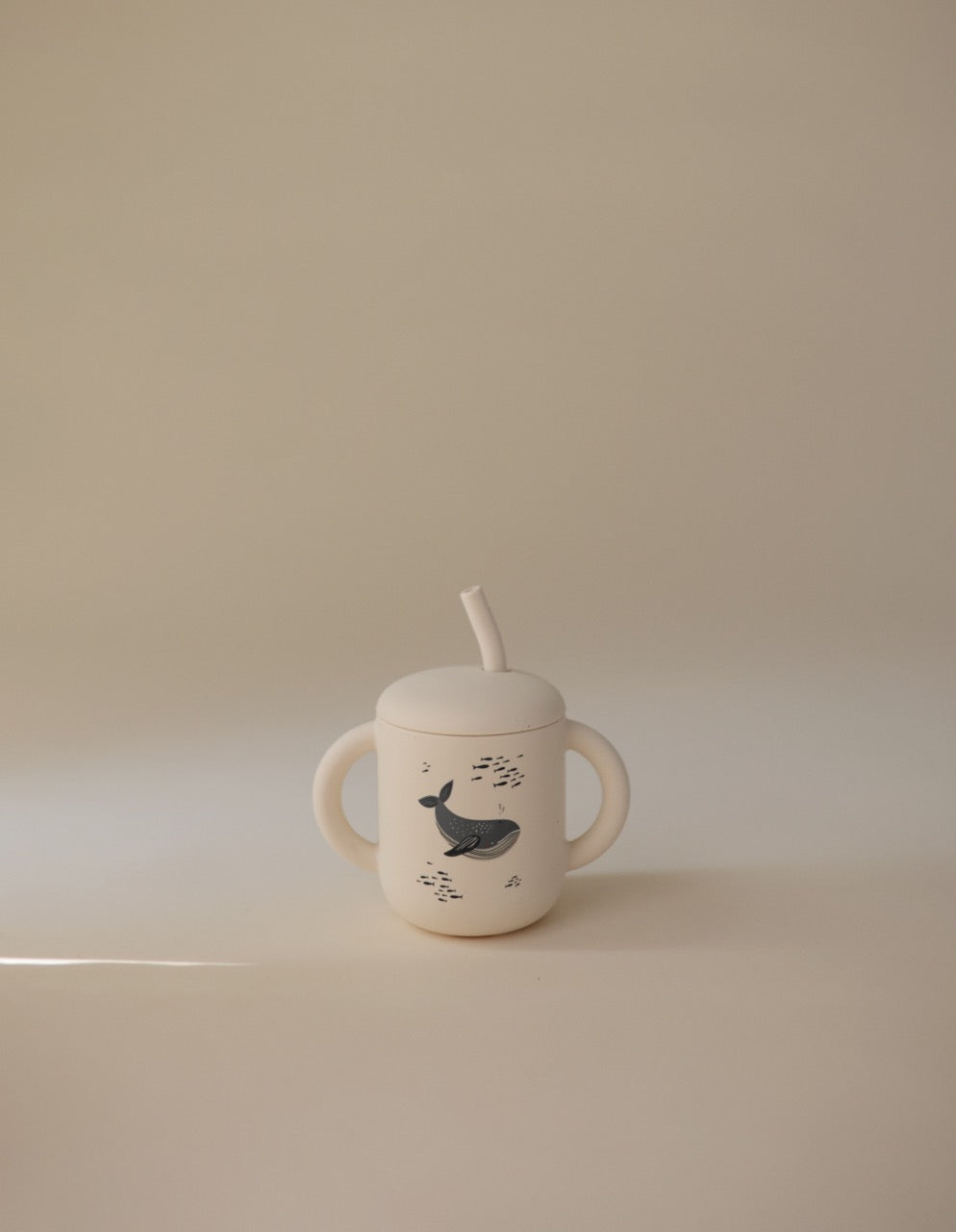 Silicone Training Cup &amp; Straw | Whales