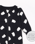 Ghosts Glow in the Dark Print on Black Sleeper