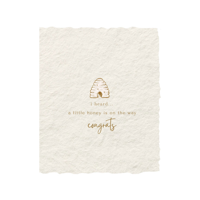 A Little Honey On The Way Card