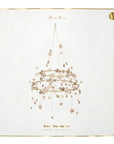 Gold Sparkle Star Chandelier