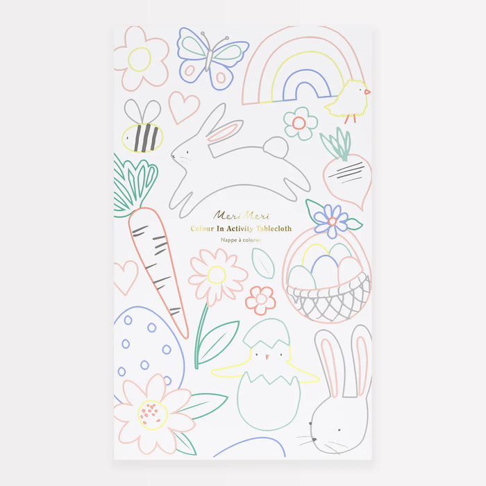 Easter Colour In Activity Tablecloth