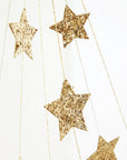 Gold Sparkle Star Chandelier