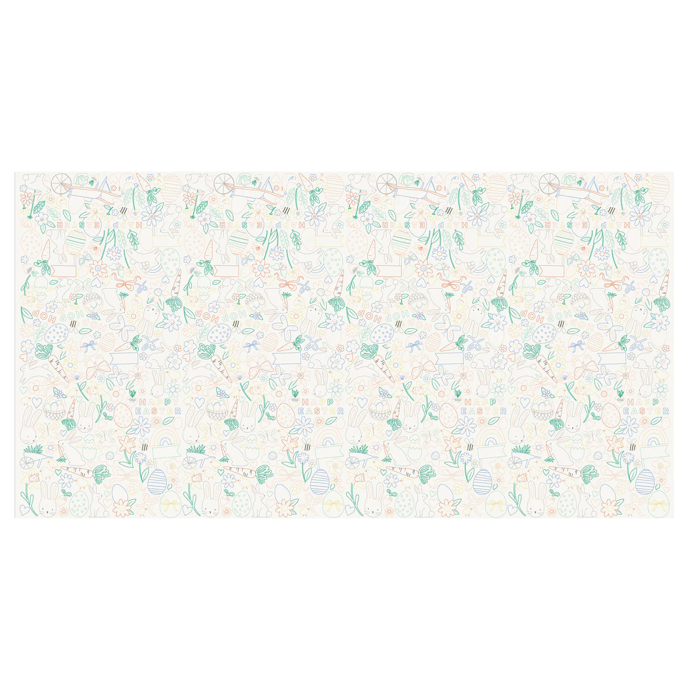 Easter Colour In Activity Tablecloth