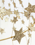 Gold Sparkle Star Chandelier