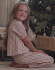 Ruffle Pajamas | Candy Cane Stripe