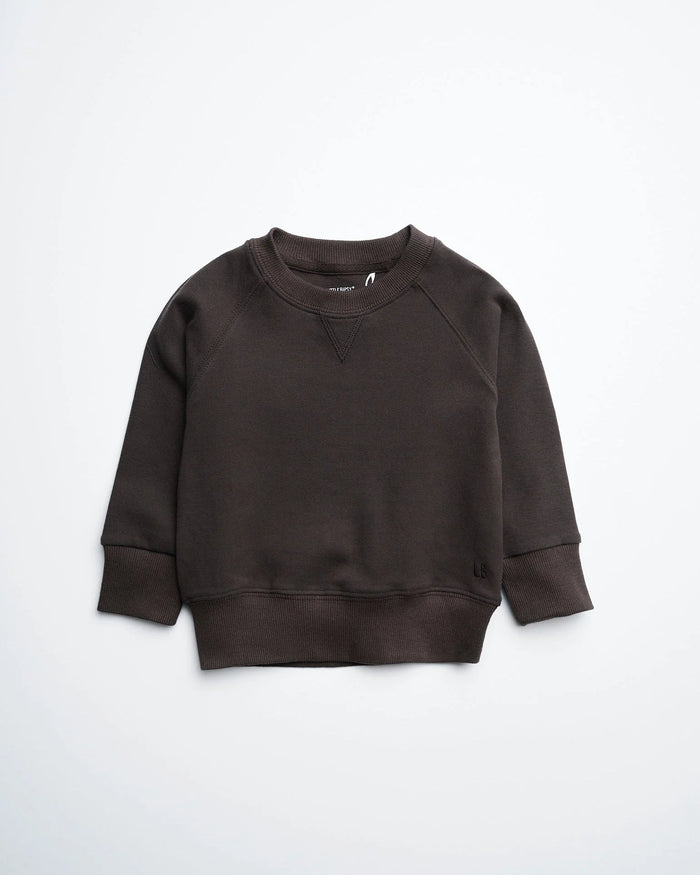 Little Bipsy Raglan Crewneck | Brown