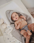 Organic Cotton Muslin Swaddle Blanket | Whales