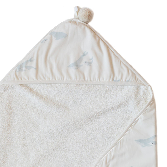 Pehr Hooded Towel | Follow Me Whale