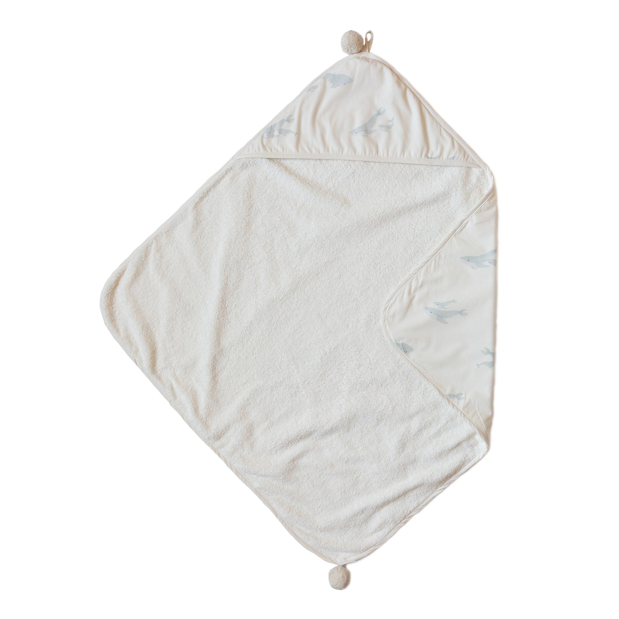 Hooded Towel | Follow Me Whale
