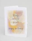 Favorite Person Happy Birthday Card